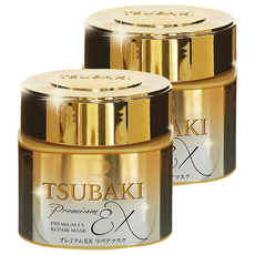 TSUBAKI 思波綺 金耀瞬護髮膜EX，山茶花精油，離子修護成分，鎖水包覆科技, 180g, 2罐