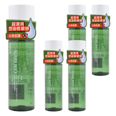NARUKO 牛爾 茶樹抗痘粉刺調理水, 超清爽 控油 祛痘菌 沁涼水漾, 150ml, 5瓶