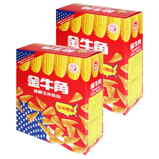 喜年來 小金牛角原味, 酥脆口感, 童年零食回憶, 35g, 2盒