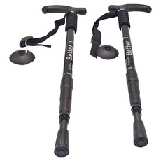Better 四節彎頭登山杖 2入, 鋁合金+ABS, 尺寸51-110cm, 顏色隨機, 51~110cm, 1組