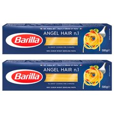 Barilla 百味來 義大利天使麵 No.1，適合輕量醬汁，優質杜蘭小麥，快煮，傳統配方製造, 500g, 2盒
