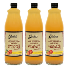 Goulter's 紐西蘭有機蘋果醋 未過濾，750毫升，保留醋母, 750ml, 3瓶