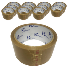 3K牌 彩色封箱膠帶 棕色 48mm*50y*0.043 材質:OPP, 12個