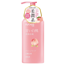 syoss 絲蘊 滋養護髮素 白桃, 清甜白桃香氛, 420ml, 針對受損髮/暗沉髮質, 1瓶
