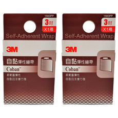 3M 自黏彈性繃帶 Coban 柔軟富彈性 自黏且支撐力強, 2盒