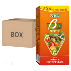 波蜜 果菜汁, 含β-胡蘿蔔素、維生素C和維生素E, 24入, 300ml