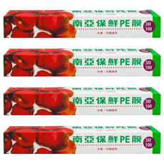 南亞 PE保鮮膜 家庭用, 30公分 x 100尺, 冷凍冷藏適用, 30cm*100尺, 30m, 4盒