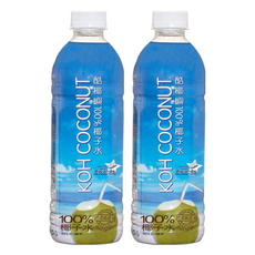 KOH COCONUT 酷椰嶼 100%椰子水, 無糖無添加，純淨飲品, 500ml, 2瓶