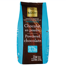 CACAO BARRY 可可巴芮 含糖巧克力粉, 31.7%可可含量, 1公斤, 1kg, 1包