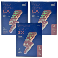 m2 美度 Power Shake EX 超能奶昔升級版 草莓優格, 8包, 3盒