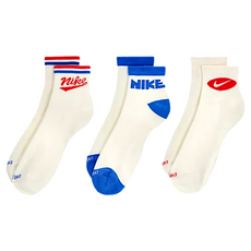 NIKE 耐吉 U ED PLS ANKL LFESTL 144 中統襪 3雙, HJ9340901, 1組