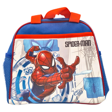 MARVEL 漫威 SPIDER-MAN 蜘蛛人單層便當袋 26x23x15公分, 26 × 23 × 15cm, 寶藍 + 紅, 1個
