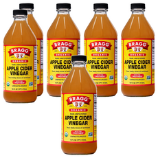 BRAGG 有機蘋果醋, 未過濾生醋 含醋母 酵素 946ml, 473ml, 6瓶