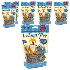 Icelandpet 冰島伙伴 全原肉乾鮮一口酥 小顆粒 6包100g, 白身魚+鯡魚塊, 狗狗貓貓零食, 6包, 100g, 白身魚 + 鯡魚塊