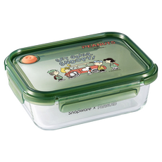 Corelle Brands 康寧餐具 Snapware SNOOPY 耐熱玻璃保鮮盒 1090ml, 露營趣, 1個