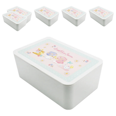 收納王妃 三麗鷗 濕紙巾盒, 雙子星野餐, 6個