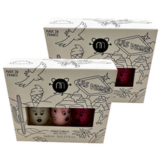 nailmatic KIDS 拉斯維加斯水漾亮彩指甲油套裝, 3x8ml, top coat+貝拉+雪碧 8ml, 2組
