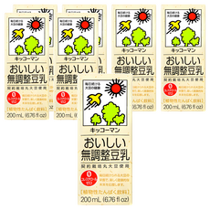 KIKKOMAN 龜甲萬 無調整豆乳 200mL, 7入