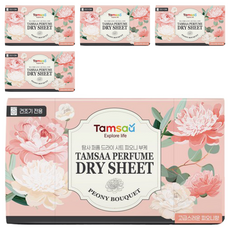 Tamsaa 衣物柔軟香氛烘衣片 Peony Bouquet, 130張, 5盒