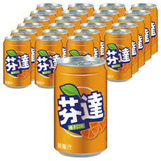 FANTA 芬達 橘子汽水330ml，24罐裝，經典橘子風味，暢享清涼氣泡, 330ml, 24罐