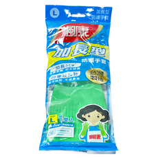 楓康 加長型防護手套 L, 加長5cm, 3D掌紋設計, 台灣製造, 單色, L 38 x 9.5cm, 1雙