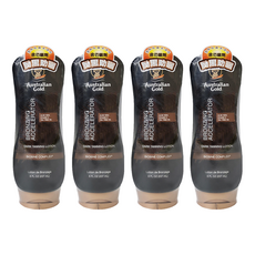 Australian Gold 金色澳洲 急速黝黑助曬乳液, 古銅色肌膚, 8oz (237 ml), 237ml, 4瓶
