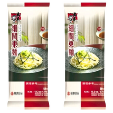 五木 細關東麵, 高級粉心麵粉製成，口感絕佳，不含防腐劑，人工色素及添加物, 375g, 2包