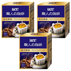 ucc 職人的珈琲 法式深焙濾掛式咖啡, 8g, 12包, 3盒