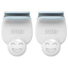 DURI 不沾手馬桶提蓋器, 2個裝, 36 x 52mm, 白色 + 淺藍色