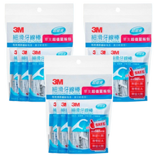 3M 細滑牙線棒 3包入, 96支, 3袋