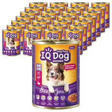 IQ Dog 聰明狗 罐頭, 精燉肉醬, 400g, 48罐