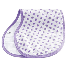 aden anais 美國idealbaby 幼兒打嗝巾 - Muslin Burpy Bib, 紫星星, 1個