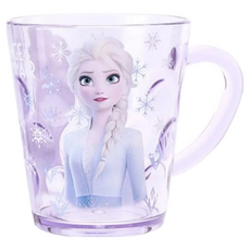 Disney 迪士尼 透明手把杯子, 艾莎, 260ml, 1個