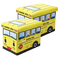 卡通玩具收納箱, 無紡布材質, 車頭55*25*30cm/車廂40*25*30cm, 粉紅色冰淇淋/藍色冰淇淋/紅色消防車/黃色校車/藏青色警車, 40 x 30 x 25cm, 2個