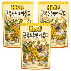 HBAF 杏仁果與烤玉米 120g, 杏仁果加上玉米粒, 辦公室瘋狂團購零食, 酥脆與香甜, 低卡又健康, 3包