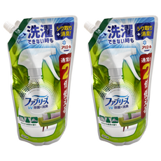 febreze 風倍清 織物雙倍除菌消臭噴霧 綠茶清新 特大補充包, 640ml, 2袋