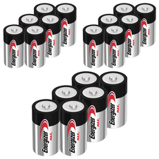 Energizer 勁量 2號 C 鹼性電池, 6個裝, 3組