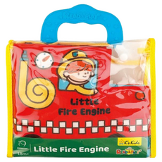 K's Kids 奇智奇思 小小消防車布書, 消防主題, 英文布書, 精美耐用, Little Fire Engine 小小消防車