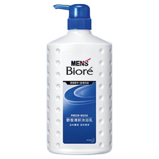 MEN's Biore 男性沐浴乳 麝香 清新沐浴乳 750ml, 1瓶