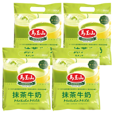 馬玉山 抹茶牛奶, 100%紐西蘭奶粉使用, 無添加香料, 無添加奶精, 210g, 4袋