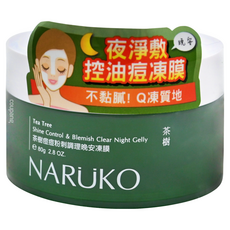 NARUKO 牛爾 台灣公司貨 茶樹痘痘粉刺調理晚安凍膜, 80g, 1罐
