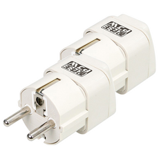 配件王 PJW 萬國轉換插座 MA-302T，AC250V/10A，適用於德國、法國、印尼、韓國、越南, 2個