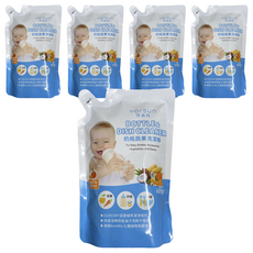 YOrSUn 悠森兒 奶瓶蔬果洗潔精補充包, 600g, 5包