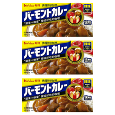 House 好侍 佛蒙特咖哩 辛辣口味, 加入蜂蜜與蘋果, 香滑濃郁, 口味獨特, 適合各種料理, 230g, 3盒