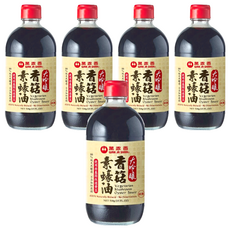 萬家香 大吟釀香菇素蠔油, 不添加焦糖色素，保證品質純正, 510g, 5瓶