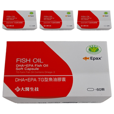 大醫生技 DHA + EPA TG型魚油膠囊, 60顆, 1.15g, 4盒