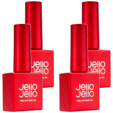 Jello Jello 可撕式底層凝膠 10毫升 韓國, 透明, 10ml, 4瓶