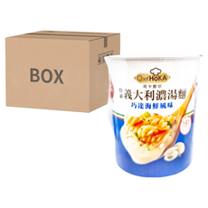 荷卡廚坊 特級義大利濃湯麵 巧達海鮮風味, 杜蘭小麥螺旋麵體, 低熱量輕食, 海鮮香氣, 47g, 12入