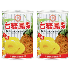 台糖鳳梨罐 整片, 台灣經典品牌暢銷三十年, 適用於漢堡、糕點、冰品, 565g, 2罐