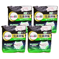 Kotex 靠得住 抑菌晚安好眠褲 褲型衛生棉, XL 腰圍35~48吋, 2件, 4包